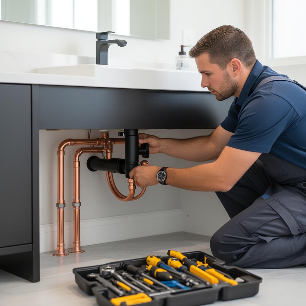 Plumbing work by Clutch City Construction in Houston